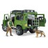 Bruder Land Rover Defender jahimehe ja koeraga, 02587